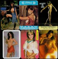 1984-1990 6 db erotikus kártyanaptár