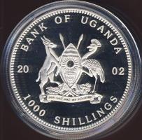Uganda 2002. 1000Sh Ag multicolor "Tengeri élővilág - medúza" T:PP