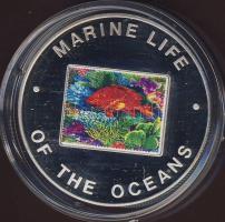 Uganda 2002. 1000Sh Ag multicolor "Tengeri élővilág - vörös hal" T:PP