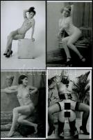 cca 1989 Az ötödik elem, szolidan erotikus fényképek, 9 db mai nagyítás, 10x15 cm