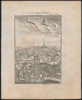 cca 1690 2 db Koppenhágát ábrázoló rézmetszet. Megjelent: Alain Manesson Maller: Description de lUnivers.. Paris,1683./ Sweden, Denmark. Etching. 11x17 cm