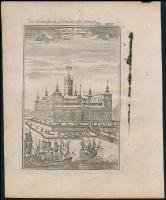 cca 1690 2 db Koppenhágát ábrázoló rézmetszet. Megjelent: Alain Manesson Maller: Description de l�...