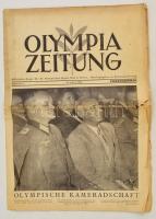 1936 Olympia Zeitung, Probenummer, a berlini olimpia újságjának próbaszáma, sok képpel, szakadásokkal, 12 p / 1936 Trial edition of the Olympia Zeitung, with tears