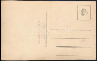 cca 1920 Magyarország allegóriája, Jelzett fotólap. Skrabinecz Mezőkövesd