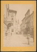 cca 1890 Pozsony, Szent Mihály utca fotó / Pressburg photo 11x16 cm