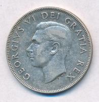 Kanada 1950. 50c Ag VI. György T:2 Canada 1950. 50 Cents Ag George VI C:XF
