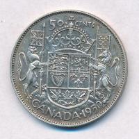 Kanada 1950. 50c Ag "VI. György" T:2
Canada 1950. 50 Cents Ag "George VI" C:XF