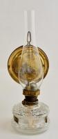 Petróleum lámpa üveggel, m: 35 cm