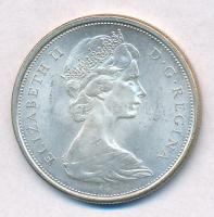 Kanada 1966. 50c Ag II. Erzsébet T:1- kis ü. Canada 1966. 50 Cents Ag Elizabeth II C:AU small ding