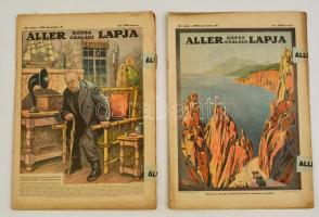 1926 Áller Képes Családi Lapja 48. és 50. szám, képregényekkel, stb.