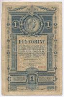 1882. 1Ft / 1G T:III- ly. Hungary 1882. 1 Forint / 1 Gulden C:VG hole  Adamo G125