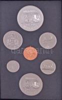 Kanada 1974. 1c-1$ (7xklf) forgalmi sor eredeti tokban, közte 1974. 1$ Ag "100 éves Winnipeg&qu...