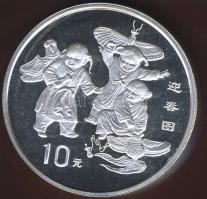Kína 1998. 10Y Ag "Tavasz ünnepe" T:PP
