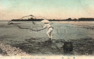 Sagami, Baniugawa river with fisherman