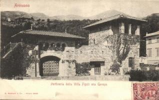 Arenzano, Portineria della Villa Figoli ora Geneys / villa entry gate. TCV card