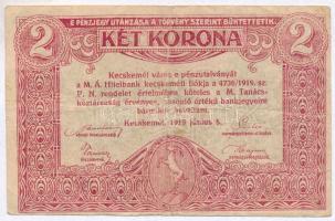 Kecskemét 1919.06.05. 2K pénzutalvány T:III-