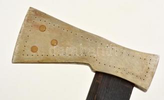 Szoboszlai Gábor (?-) Jelzett réz díszfokos. / Axe 91 cm