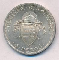 1938. 5P Ag "Szent István" T:1- kis patina
Adamo P8.1