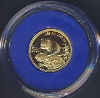 Kína/Népköztársaság 1999. 5Y Au "Panda" 1,5552g T:BU