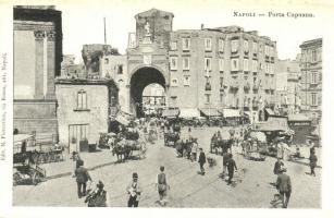 Naples, Napoli; Porta Capuana / gate, market square (EK)