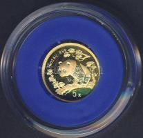 Kína/Népköztársaság 1997. 5Y Au "Panda" 1,5552g T:BU