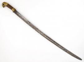 1891 Saska, cári orosz, kozák kard, szablya, Jelzett. / Russian Kossak Shashka 95 cm