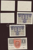Ausztria/Osztrák-Magyar Bank 1916. 1K (6x) zöld, vízszintes "Deutschösterreich" fny-sal + ...