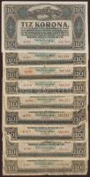 Kis korona tétel 1920. 10K (26x), 20K (20x), 50K (8x), 100K (1x) T:II/III,III,IV