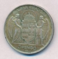 1939. 5P Ag "Horthy balra" T:2 patina
Adamo P8.2