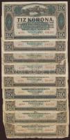 Kis korona tétel 1920. 10K (26x), 20K (20x), 50K (8x), 100K (1x) T:II/III,III,IV