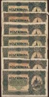 Kis korona tétel 1920. 10K (26x), 20K (20x), 50K (8x), 100K (1x) T:II/III,III,IV