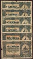 Kis korona tétel 1920. 10K (26x), 20K (20x), 50K (8x), 100K (1x) T:II/III,III,IV