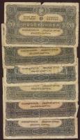 Kis korona tétel 1920. 10K (26x), 20K (20x), 50K (8x), 100K (1x) T:II/III,III,IV
