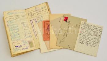 1943 Villamosmérnöki hallgatói leckekönyv + egyéb okmányok