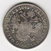 Österreich, 1841A, 20 Kreuzer, Silber, K.M.2208, Erh.: kleine Henkelspur, sonst  vz/st , kis fülnyom különben kiváló/verdefényes