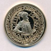 DN A legértékesebb magyar érmék - Apafi Mihály 50 dukátjának replikája aranyozott Cu emlékérem, tanúsítvánnyal (40mm) T:PP