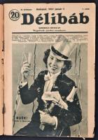 1937-1943 10 db Délibáb  című újság, vegyes állapotban