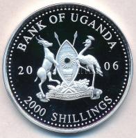 Uganda 2006. 2000Sh Ag "A labdarúgás halhatatlanjainak csarnoka - Magyarország 1960-as évek / A...