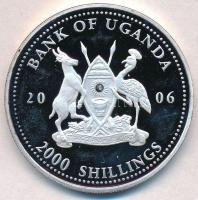 Uganda 2006. 2000Sh Ag "A labdarúgás halhatatlanjainak csarnoka - Magyarország 1950-es évek / P...