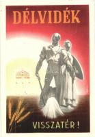 Délvidék visszatér! / Hungarian irredenta propaganda, 1941 A magyar ipar és kiállításügy So. Stpl s: Németh N.