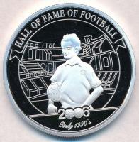 Uganda 2006. 2000Sh Ag "A labdarúgás halhatatlanjainak csarnoka - Olaszország 1990-es évek / Franco Baresi" T:PP  Uganda 2006. 2000 Shillings Ag "Hall of Fame of Football - Italy 1990s / Franco Baresi" C:PP