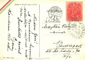 Mindent vissza! Magyar Palotás / Hungarian Irredenta music sheet, "1938 Komárom visszatért&quot...