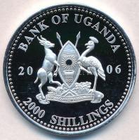 Uganda 2006. 2000Sh Ag "A labdarúgás halhatatlanjainak csarnoka - Brazília 1990-es évek / Aldai...