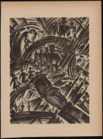 Ruzicskay György (1896-1993): Illusztráció a Szerelemkeresőből. Algrafia, papír, jelzett az algrafián, 25×19 cm