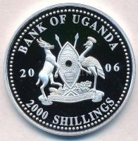 Uganda 2006. 2000Sh Ag "A labdarúgás halhatatlanjainak csarnoka - Brazília 2000-es évek / Rober...