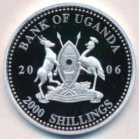 Uganda 2006. 2000Sh Ag "A labdarúgás halhatatlanjainak csarnoka - Németország 1980-as évek/Karl...