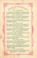 Férjek 10 parancsolata. Bíró Albert kiadása / Ten Commandments of husbands, humour