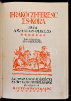 Asztalos Miklós: II. Ráküczi Ferenc és kora. Bp., 1934, Dante. Restaurált, kijáró térképmelléklettel. Kissé kopott díszes vászonkötésben, jó állapotban.