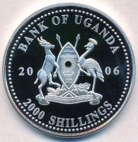 Uganda 2006. 2000Sh Ag "A labdarúgás halhatatlanjainak csarnoka - Németország 1970-es évek / Pa...