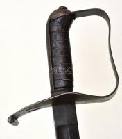 XIX. század. Rövid pengéjű gyalogsági kard. Fémn hüvellyel / Short cavalry sword with metal sheath 6...